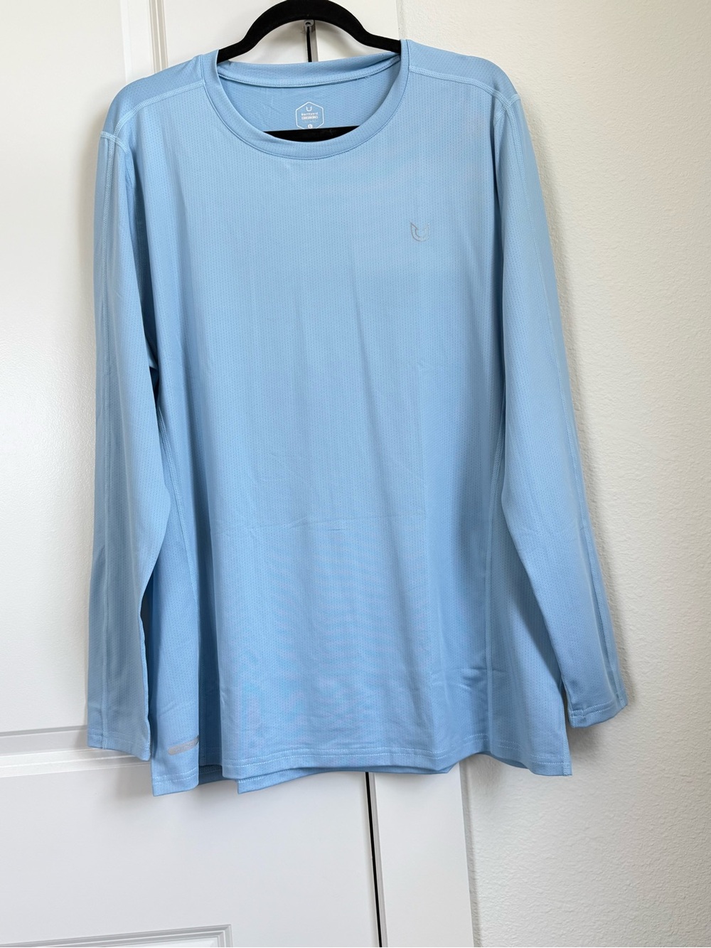 Northyard Men’s SPF 50 Long Sleeve Athletic Shirt Blue Size Large PTP 24” NWT